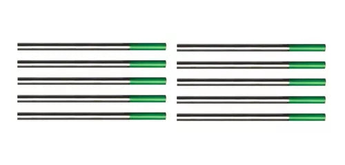10 Tungstenos Punta Verde Wolfer Tungsteno Verde 1 6 Mm 150 Mm 10U