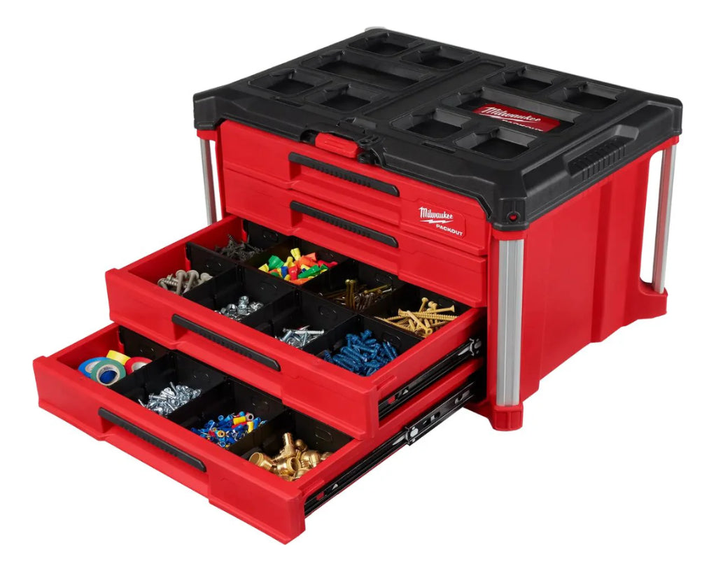 Caja de Herramientas de 4 Cajones Packout Milwaukee 4822-8444 4