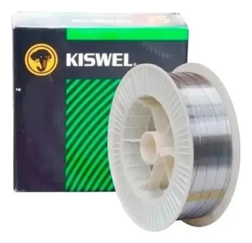 Alambre Flux Mig Kiswel Sin Gas Rollo 0.450 Gr 0,9mm