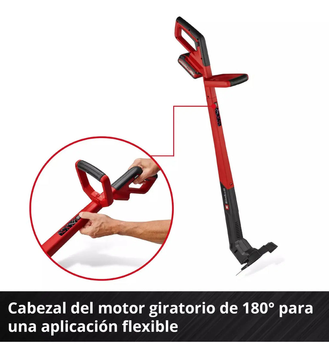 Bordeadora Inalambrica Cortacesped Einhell 24cm Batería 2,5