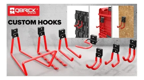 Soporte Gancho U Medio Qbrick Hook Para Caja Y Panel
