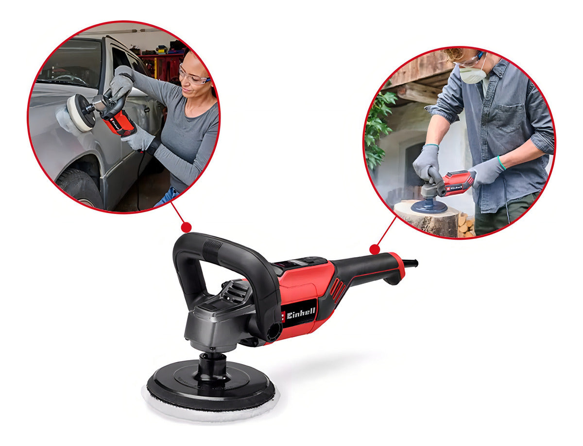 Pulidora y Lijadora Velocidad Regulable 150mm 1100W Einhell CC-PO 1100/150 CE