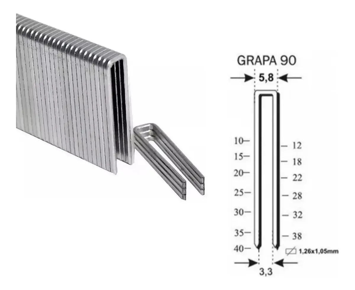 Grampas Engrampadora 5,7 X 16 Mm Cajon De 50.000 Uni
