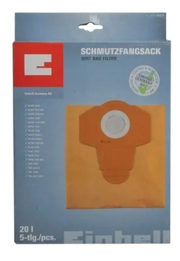 Bolsas Papel Aspiradora X 5 Unidades Th Y Te Vc 1820 Einhell