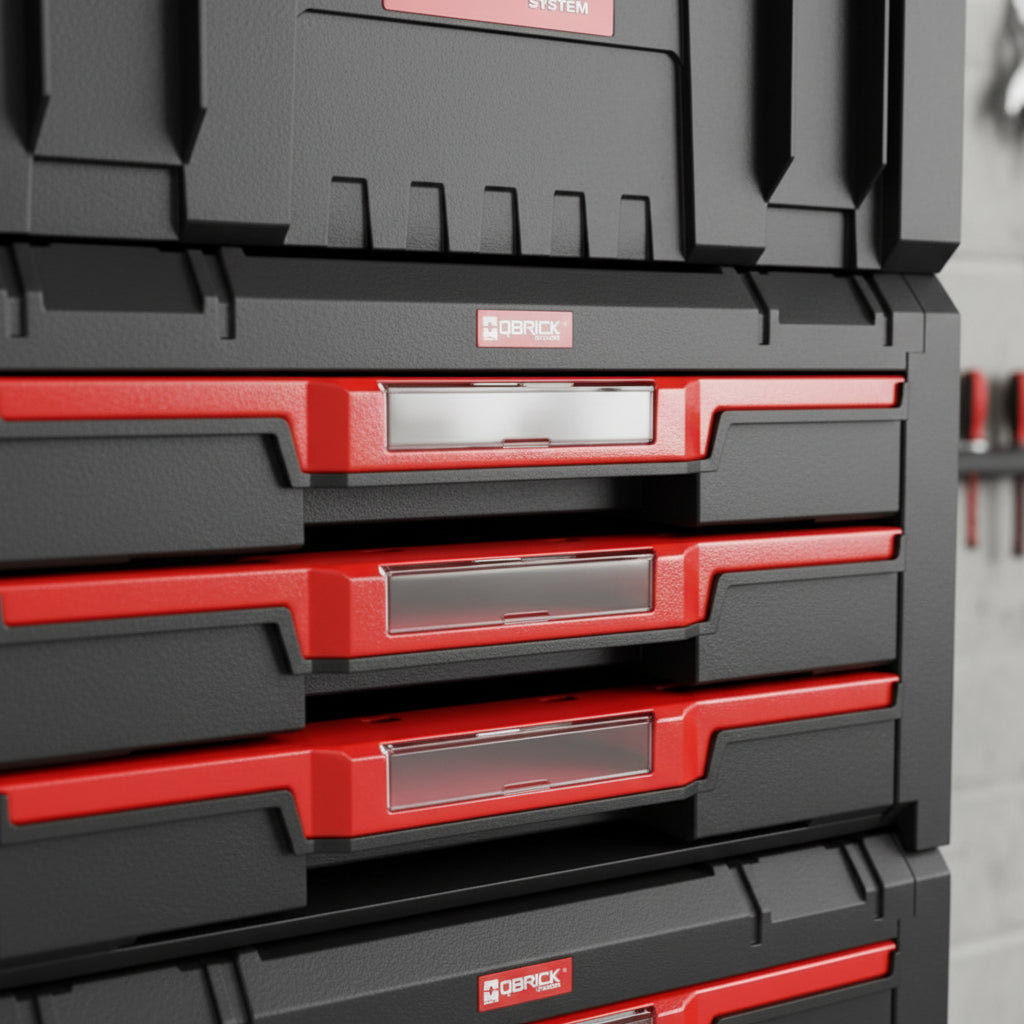 Carro Y Cajones Porta Herramientas Qbrick 5 Cajones + Caja