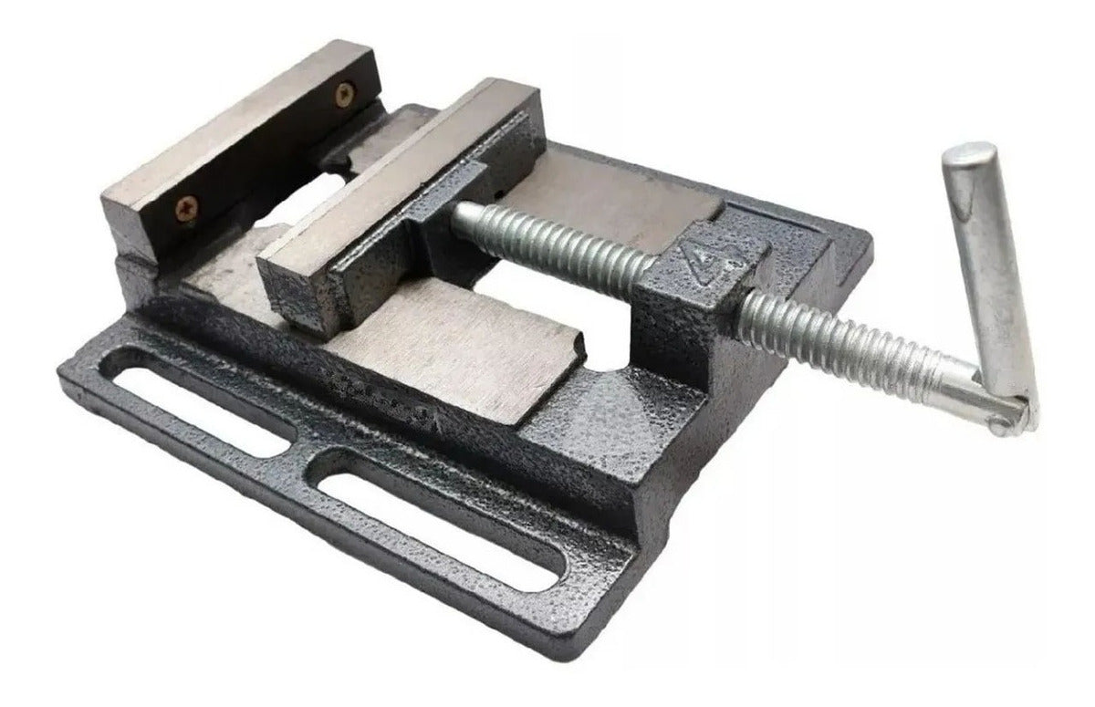 Morsa Plana N 4 Perforadora Taladro Salkor