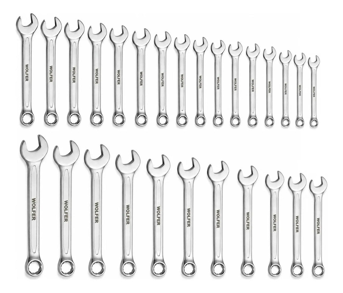 Juego 27 Llaves Combinadas 8-32mm Wolfer Cr-v Profesional