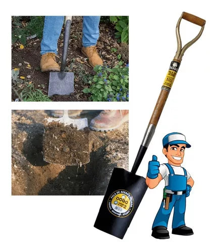 Pala Cesped Jardinera Forjada En Acero Cabo De Madera Dogo Dog19615