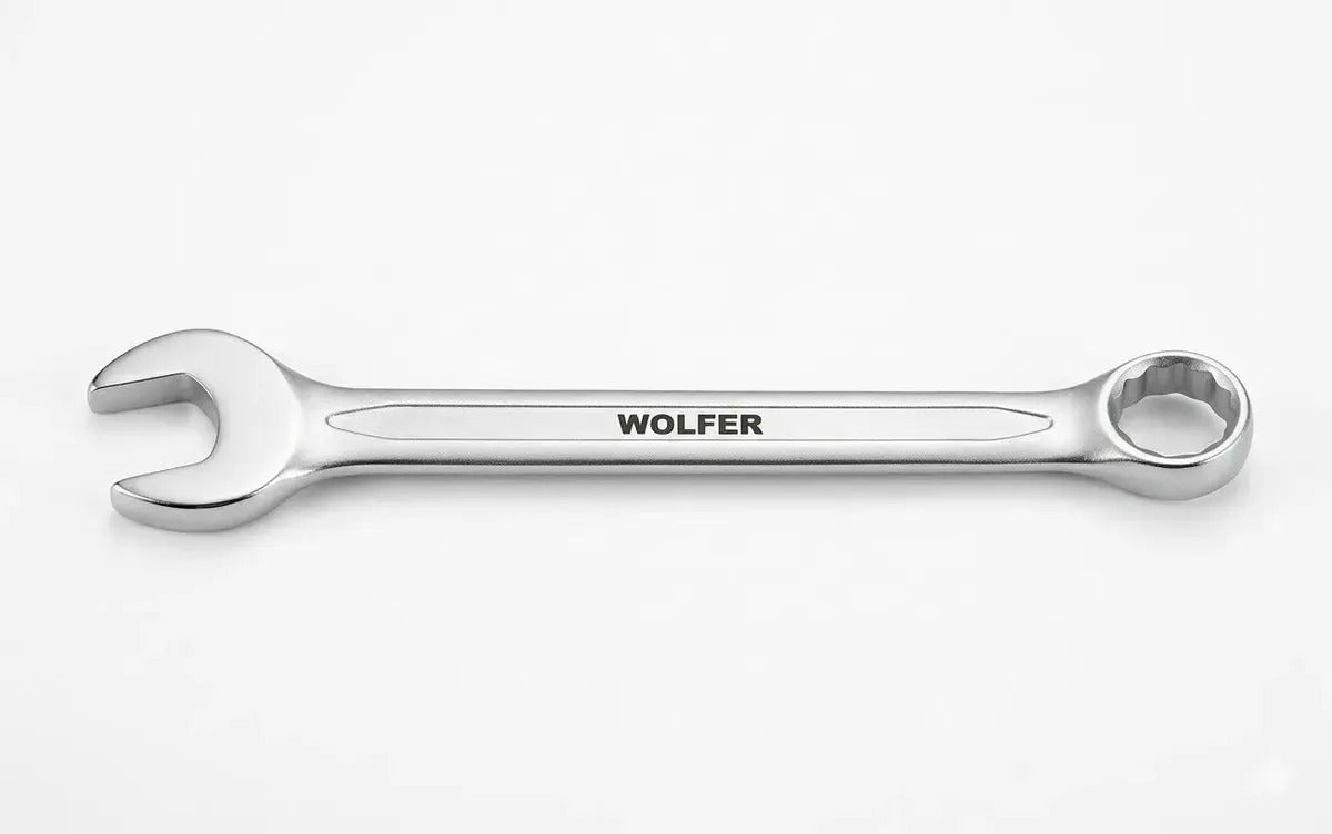 Llave Combinada 28mm Wolfer Acero Cr-v Profesional Din 3113