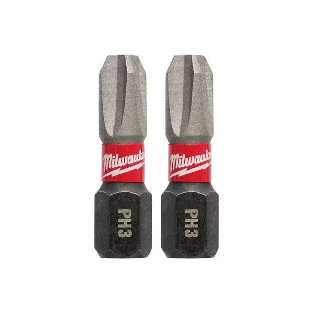 2 puntas de impacto Ph3 x 25 mm 48-32-4413 Milwaukee. Frente