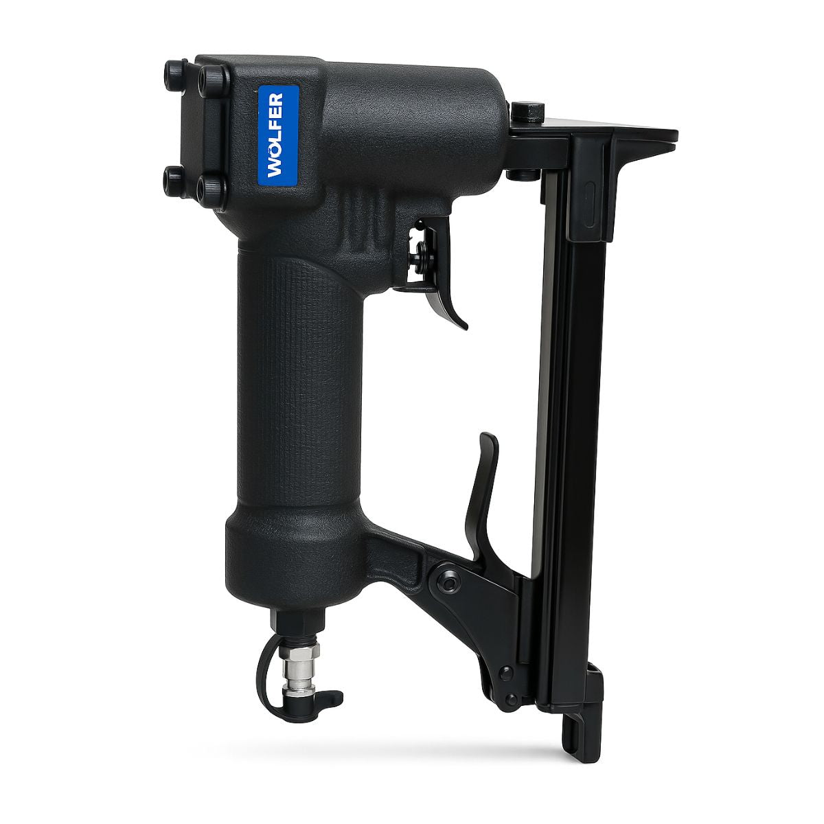 Engrampadora Tapicera Neumática WOLFER E8000 Grampas 6-16mm de 12,7mm Profesional