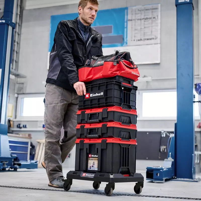 Carro Con Ruedas Para Transporte E-caja Negro