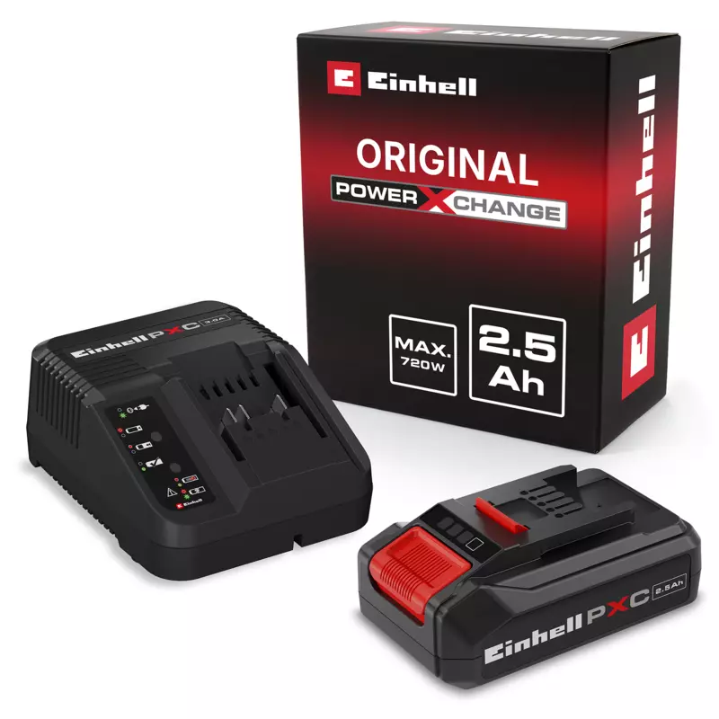 Starter Kit Batería 2.5 Ah 18V 720w y Cargador 3A PXC Einhell 4512097