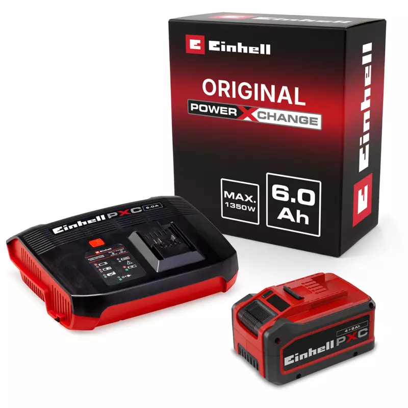 Starter Kit Batería 4-6 Ah 18V y Super Cargador 6A PXC Einhell 4512143