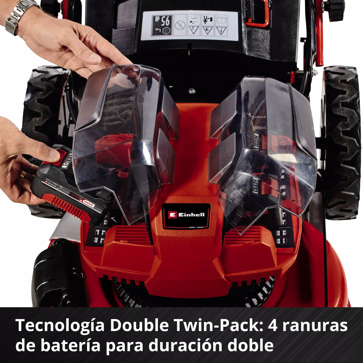 Cortacésped Inalám Profesional 75L 700m2 Einhell GP-CM 36/47 S HW Li