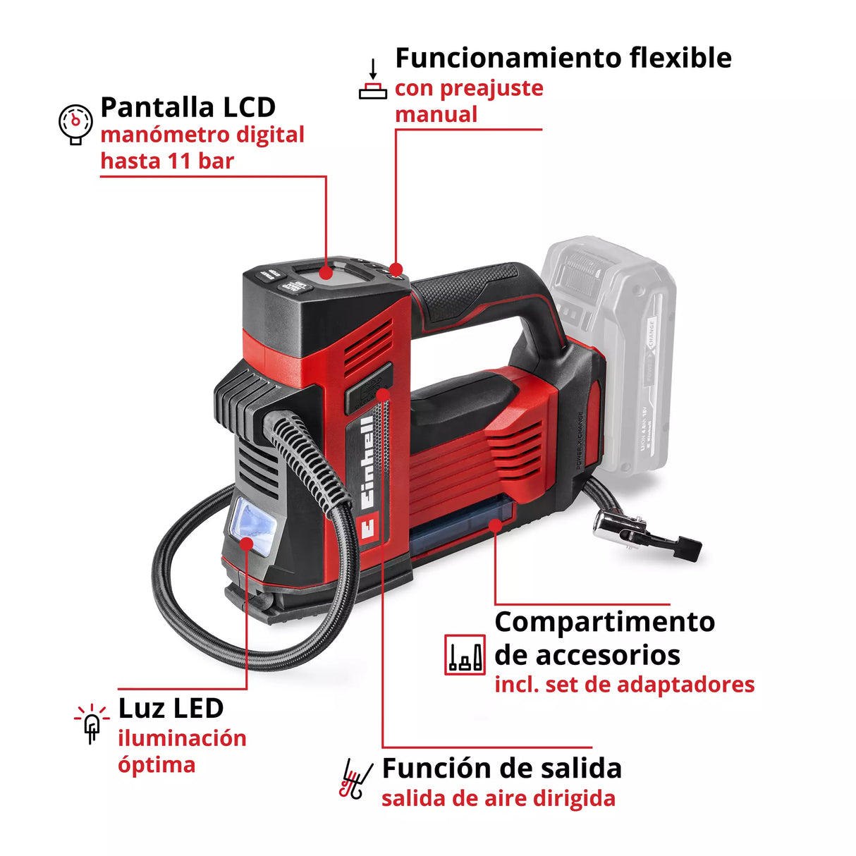 Compresor de aire a batería CE-CC 18/23 D Li-Solo