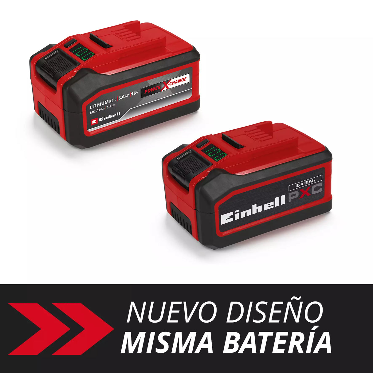 Batería Ion Litio 5-8 Ah 18V MULTI 1350w 1kg PXC Einhell 4511600