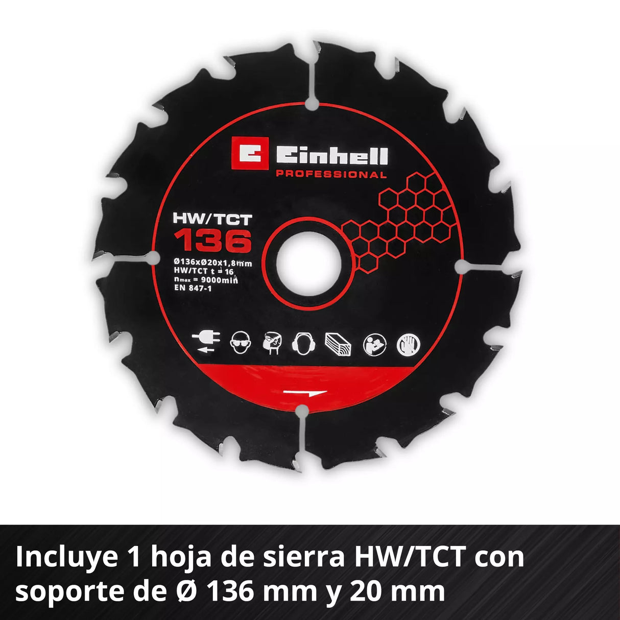 Sierra Circular a Bateria Einhell TP-CS 18/136-C Li BL - Solo
