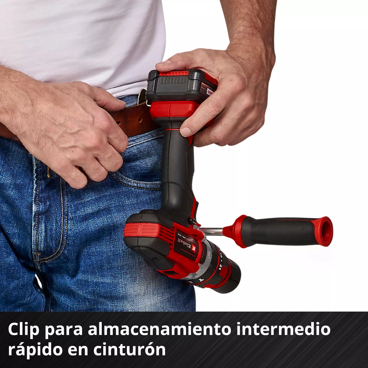 Taladro Percutor Inalámbrico 18V con 2 Baterías 2.0Ah y Maletín - Einhell TE-CD 18/48 Li-i (2x2.0 Ah)