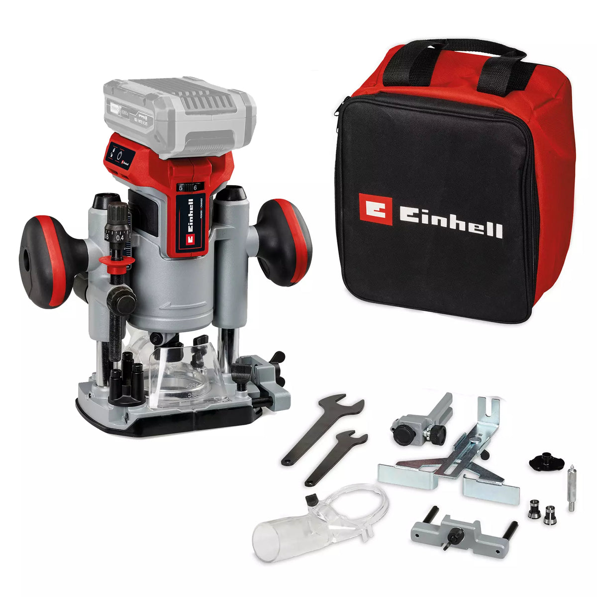 Fresadora de Palma y Cantos Inalámbrica 18V - Einhell TP-RO 18 Set Li BL - Solo