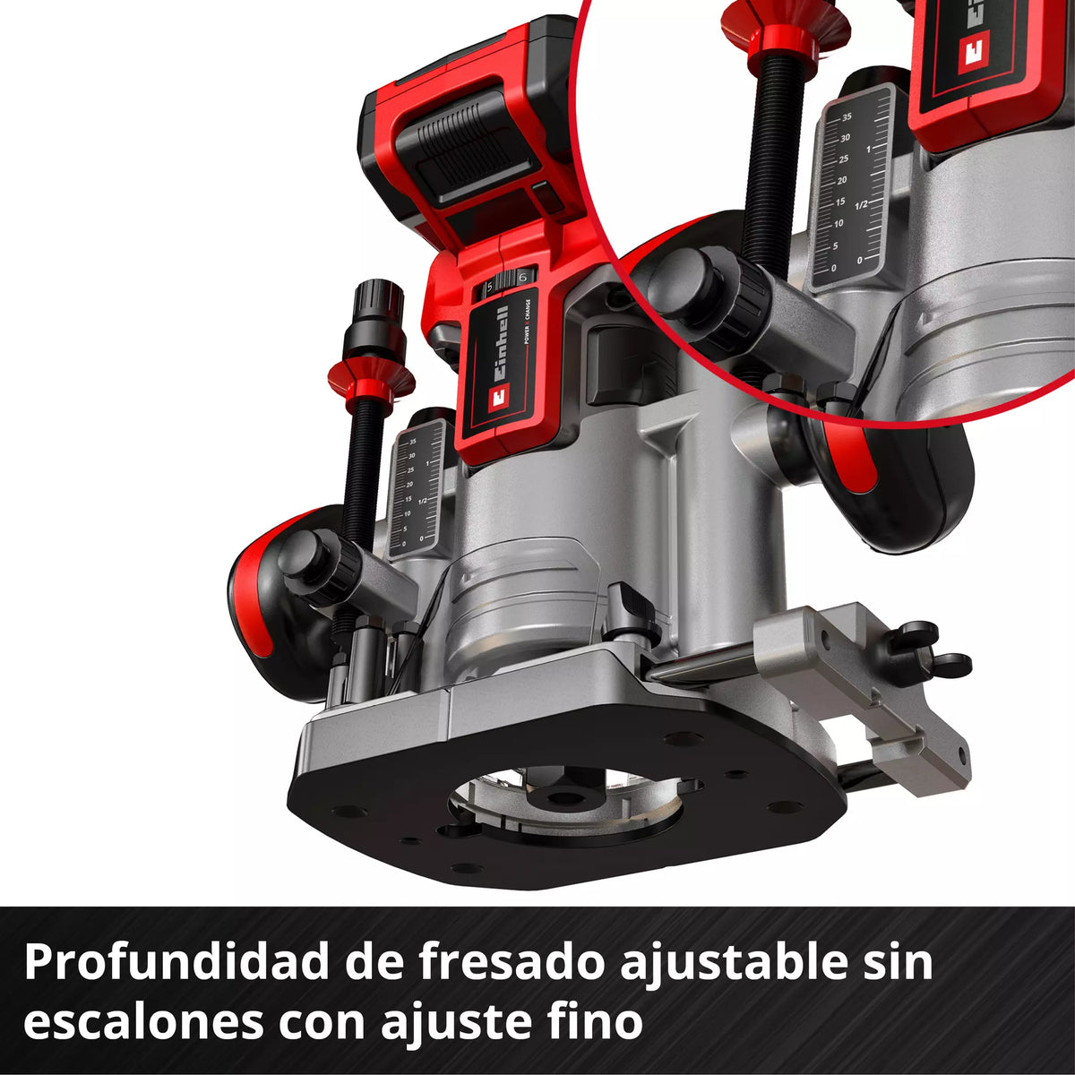 Fresadora de Palma y Cantos Inalámbrica 18V - Einhell TP-RO 18 Set Li BL - Solo