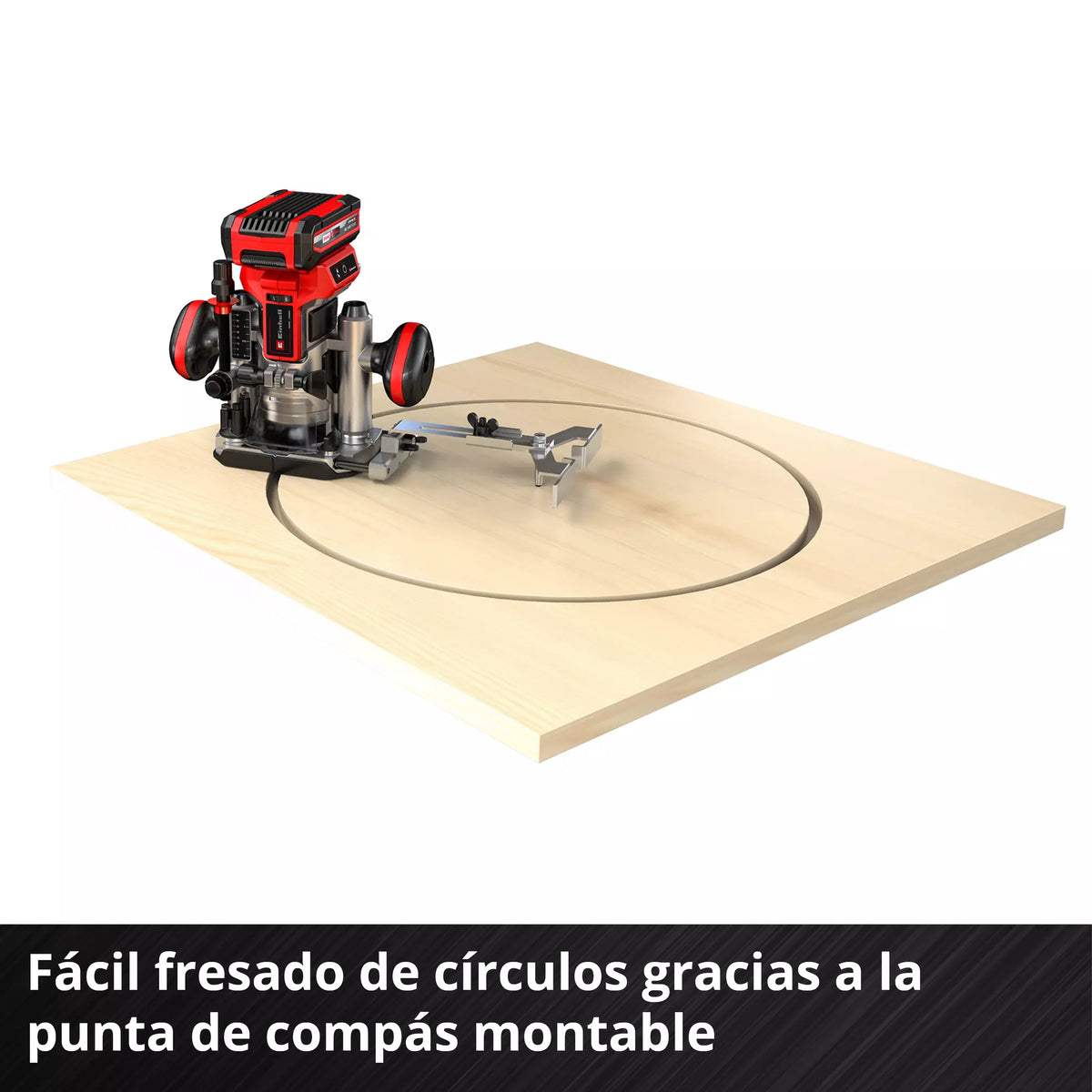 Fresadora de Palma y Cantos Inalámbrica 18V - Einhell TP-RO 18 Set Li BL - Solo