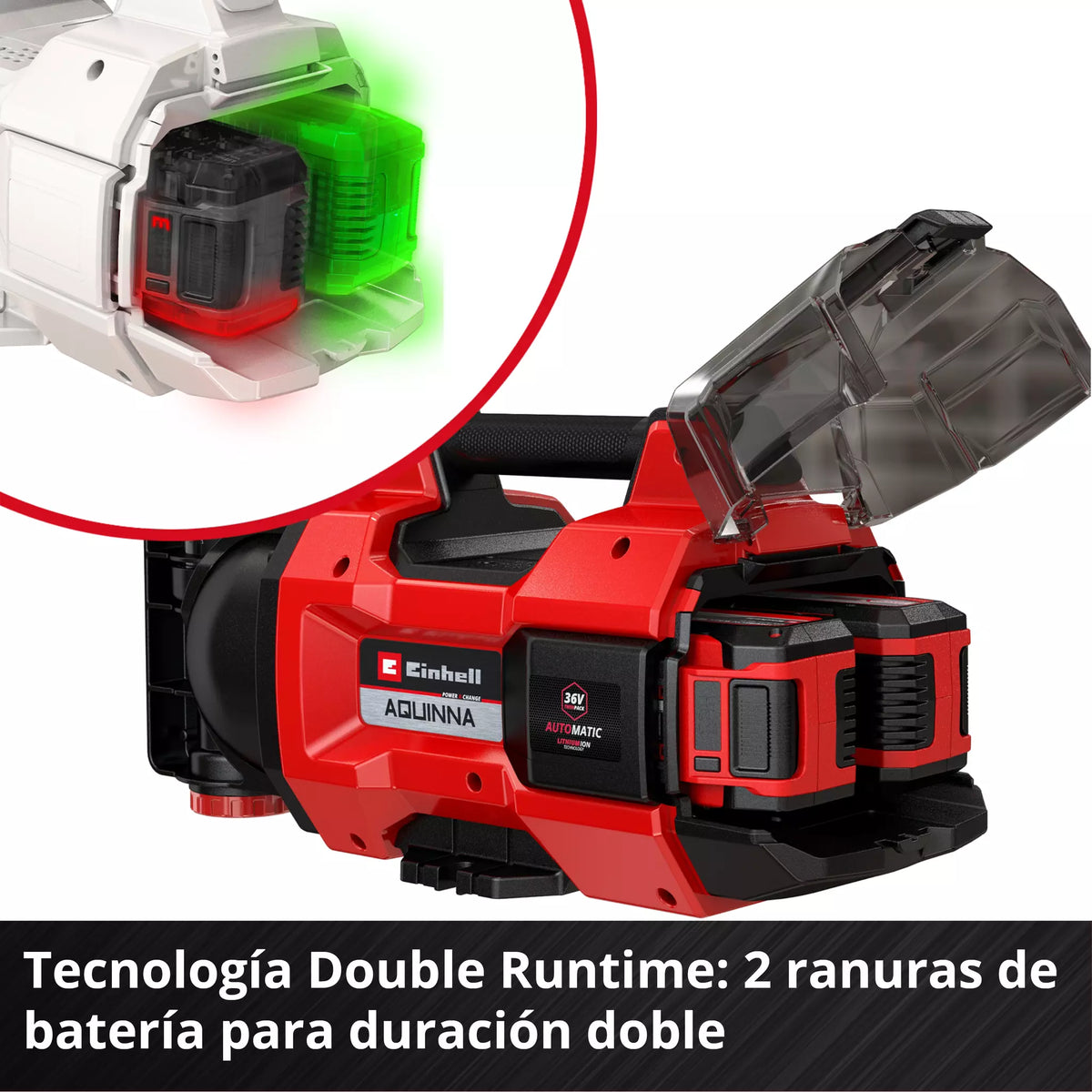 Bomba de Jardín Inalámbrica 18V - Einhell AQUINNA 18/30 F LED