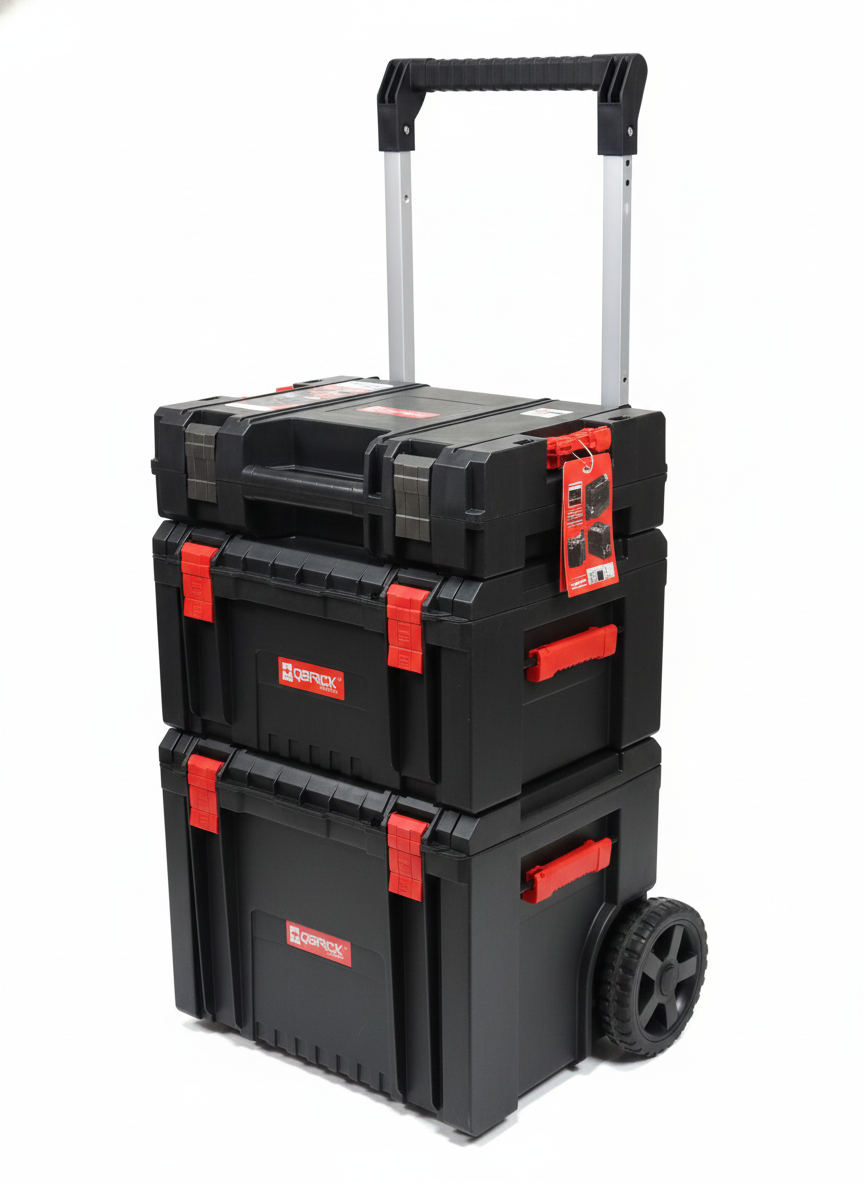 Set Móvil Qbrick PRO 3 en 1: Carro, Toolbox y Toolcase