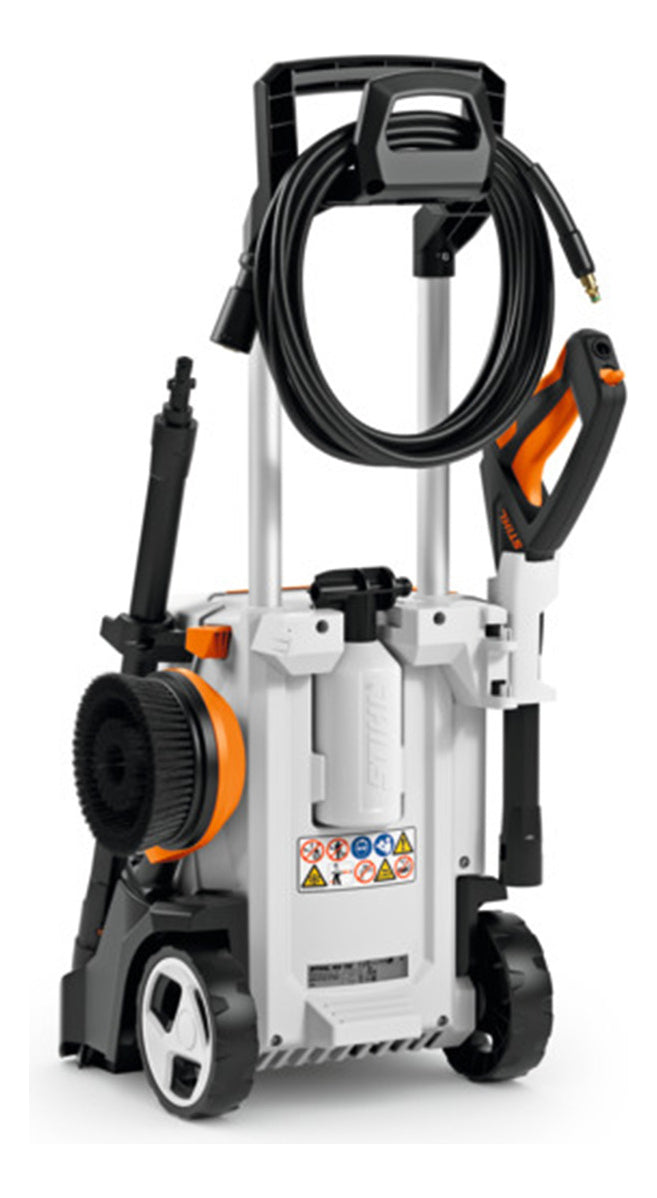 Hidrolavadora + Lanza C/picos Acoples Rápido Stihl Re 110 parte de atras