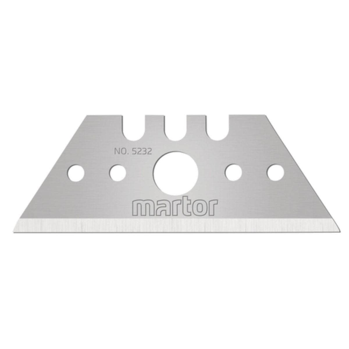 Hoja Trapezoidal Afilado Ancho 53 x 19 x 63 mm 10 Unidades Martor 5232