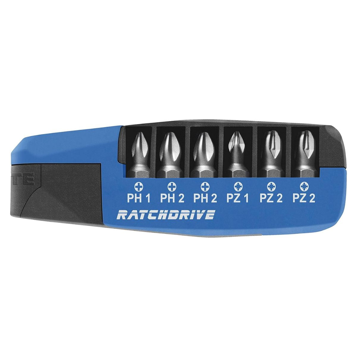 Juego caja de 7 puntas + trinquete WITTE RATCHDRIVE PH + PZ caja