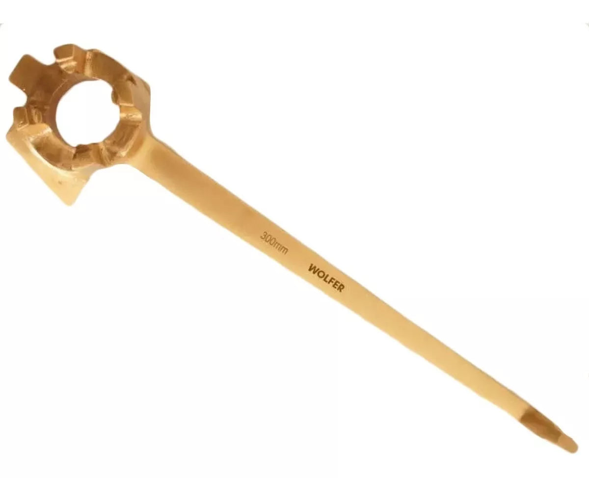 Pinza antichispa Wolfer EX181-0180, ideal para entornos explosivos y corrosivos, alta resistencia y ergonomía.