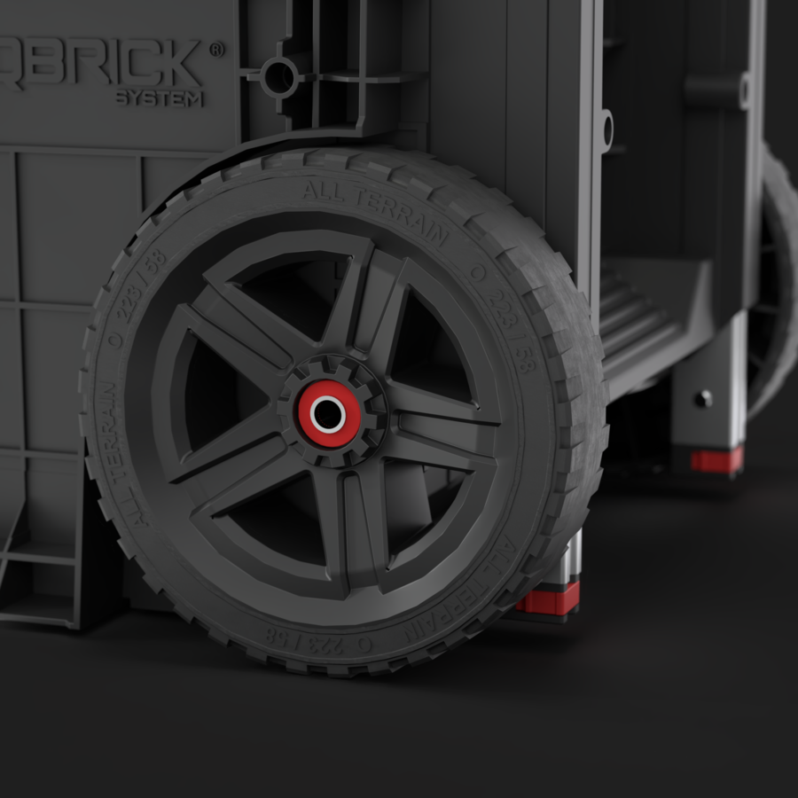 Carro Porta Herramientas 3 Piezas Qbrick Pro Modular Organizador ruedas