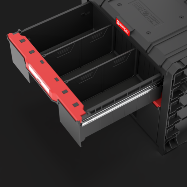 Carro de Herramientas Con Ruedas 2 Cajónes Qbrick Prime Modular