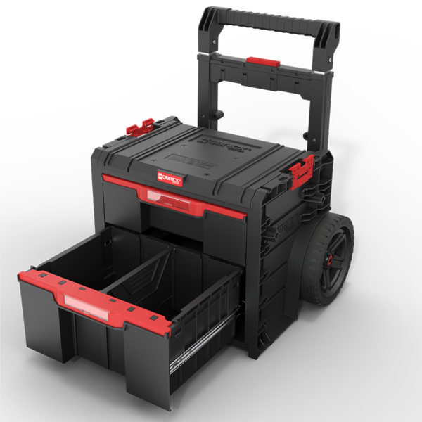 Carro de Herramientas Con Ruedas 2 Cajónes Qbrick Prime Modular