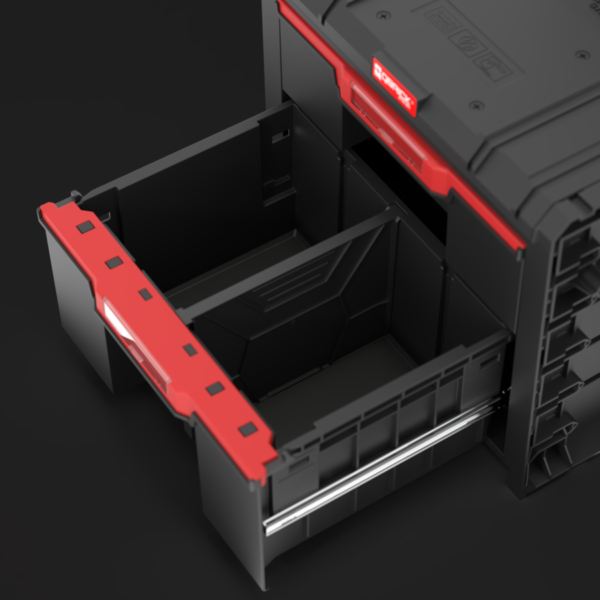 Carro de Herramientas Con Ruedas 2 Cajónes Qbrick Prime Modular