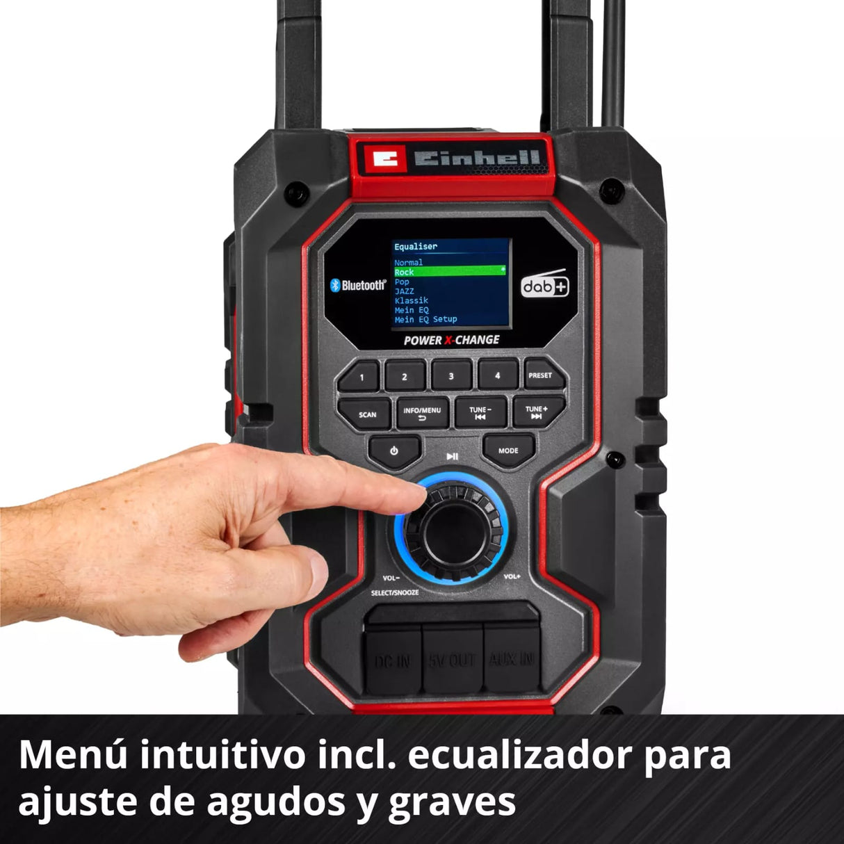 Radio Inalámbrica Portátil TE-CR 18 Li DAB + FM / Bluetooth - Solo Einhel Potencia