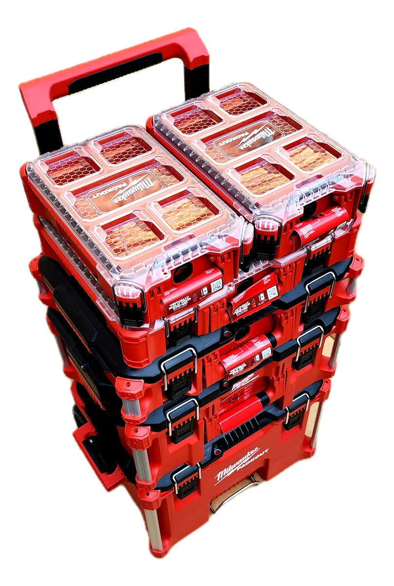 Carro Packout Milwaukee 6 Cajas Set Completo Modular