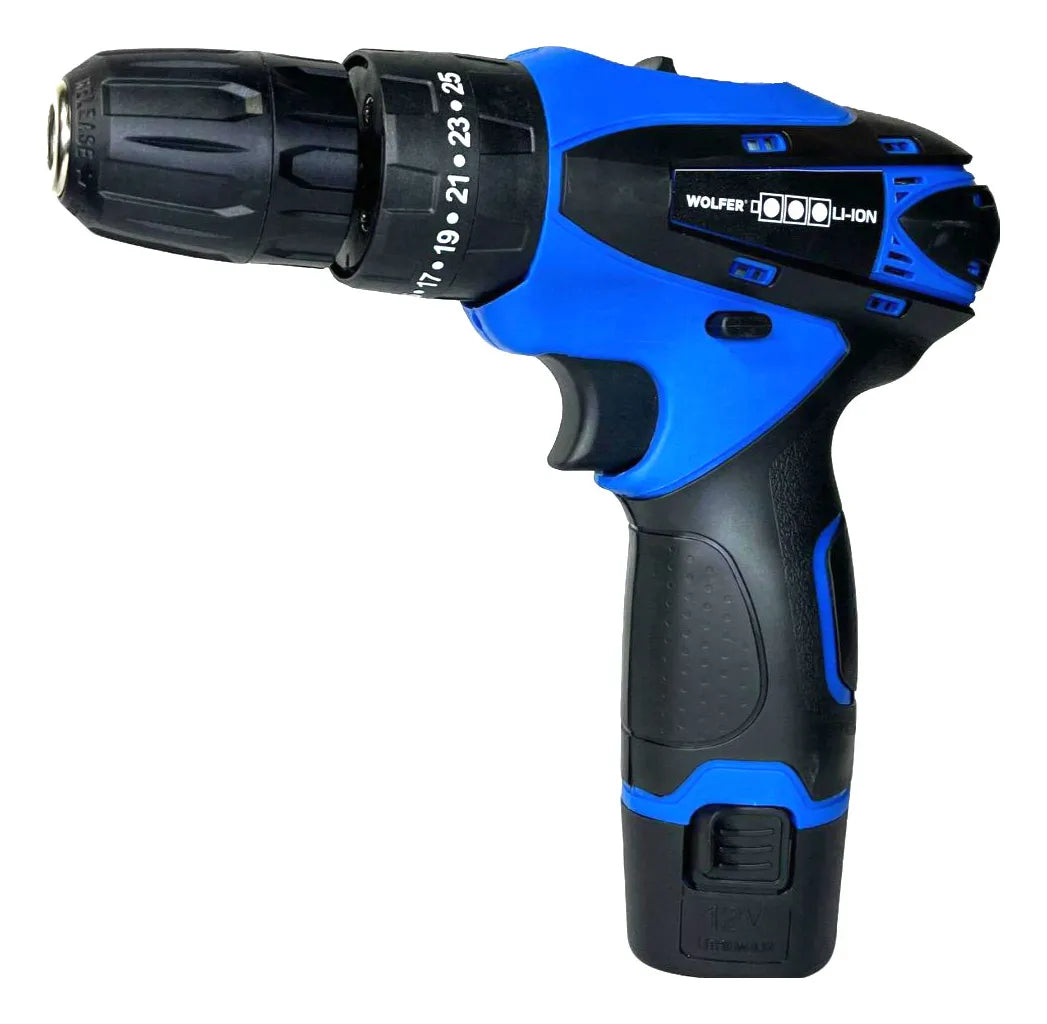 Taladro Atornillador Inalambrico Herramienta 12v Wolfer maquina