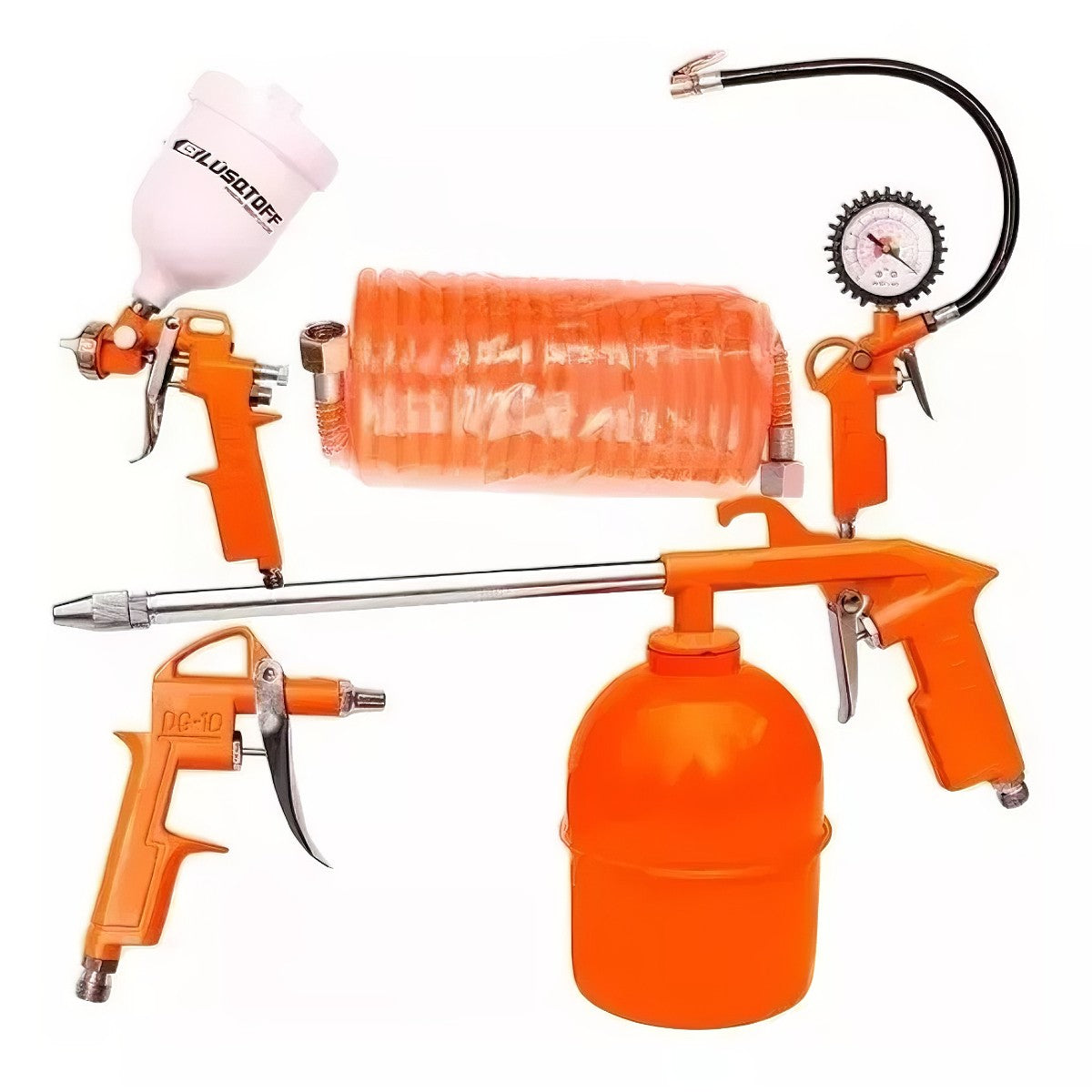 Juego Compresor Lüsqtoff Para Pintar - Kit 5 Piezas