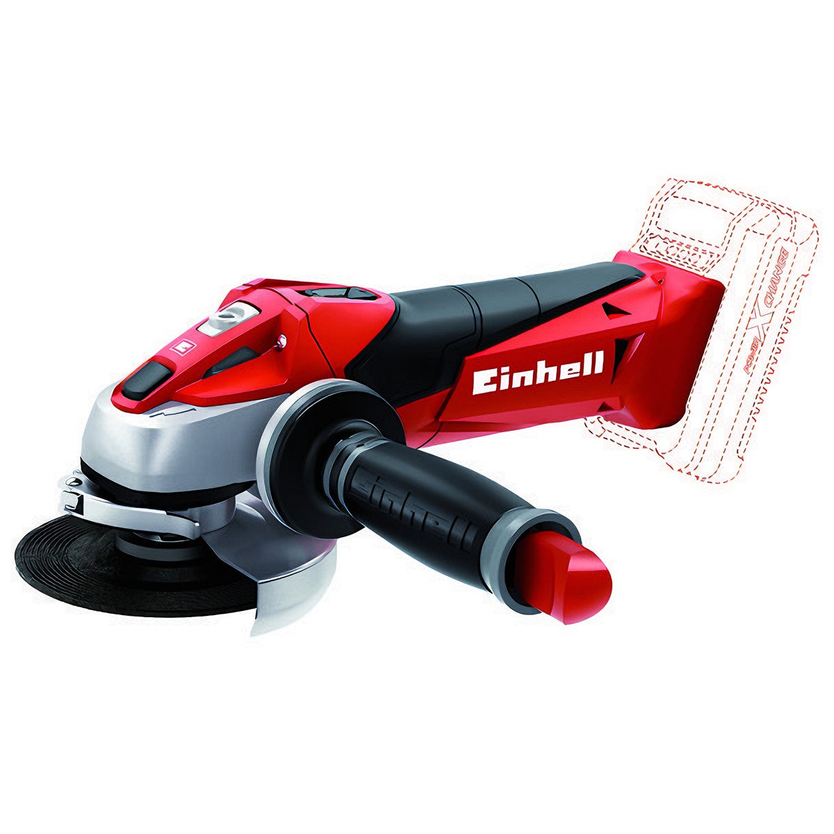 Amoladora Esmeril Angular a Batería Einhell TE-AG 18 Li Solo frente