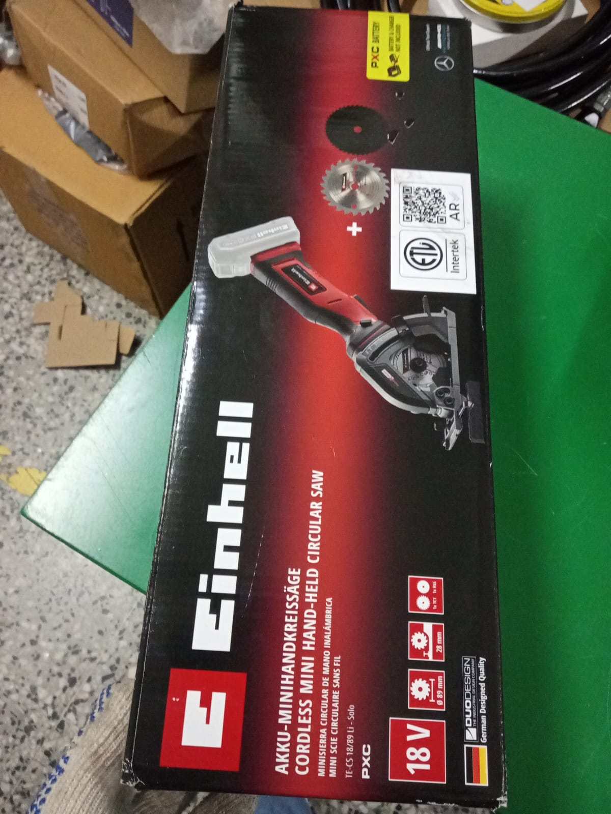 Mini Sierra Circular Inalambrica Einhell TE-CS 18/89 Li-Solo Reacondicionada