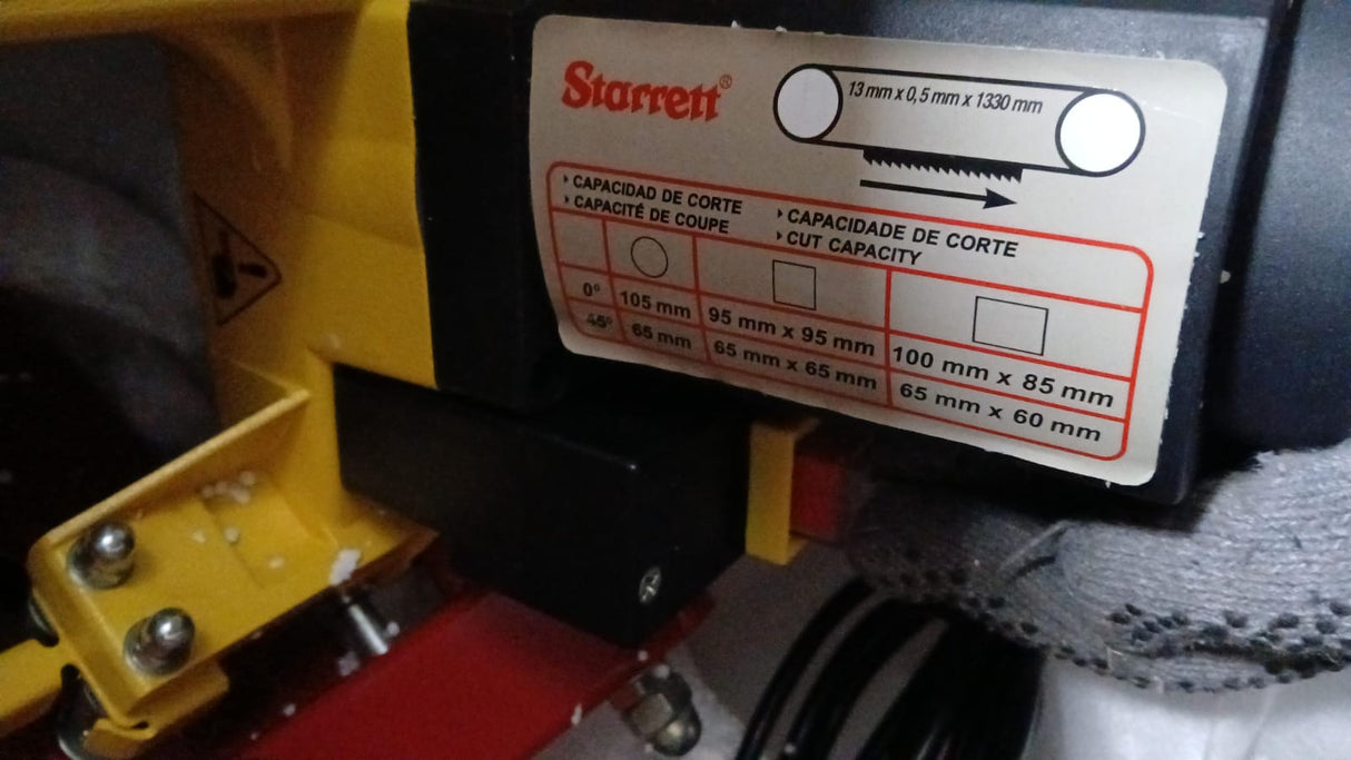 Sierra de Banda Sinfín para Metal 850W Starrett S1105 - Reacondicionada
