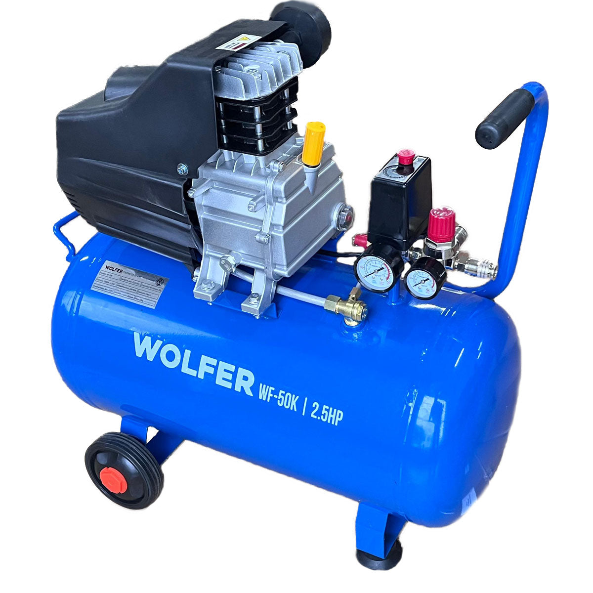 Compresor Aire Logus 2,5hp 100 Litros Portatil Color Azul Fase eléctrica  Monofásica Frecuencia 50