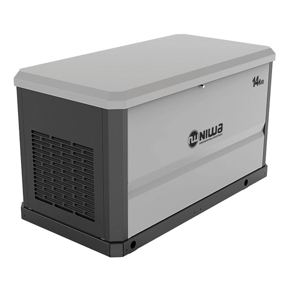 Generador a Gas 36Hp 26 Kw Encabinado Niwa GNW-15000-GNLP-ATS