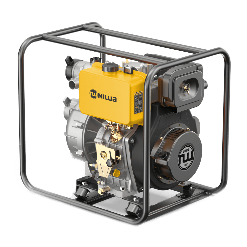 Motobomba Alta presion Diesel 10 HP 418 cc Niwa WNWD-10-3P