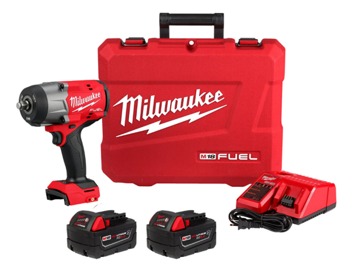 Kit Llave de Impacto 1/2'' Torque Alto Milwaukee 2967-259A