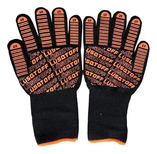 Par de Guantes Resistentes Al Calor 425° Largos Lusqtoff Pro GRCL800-10