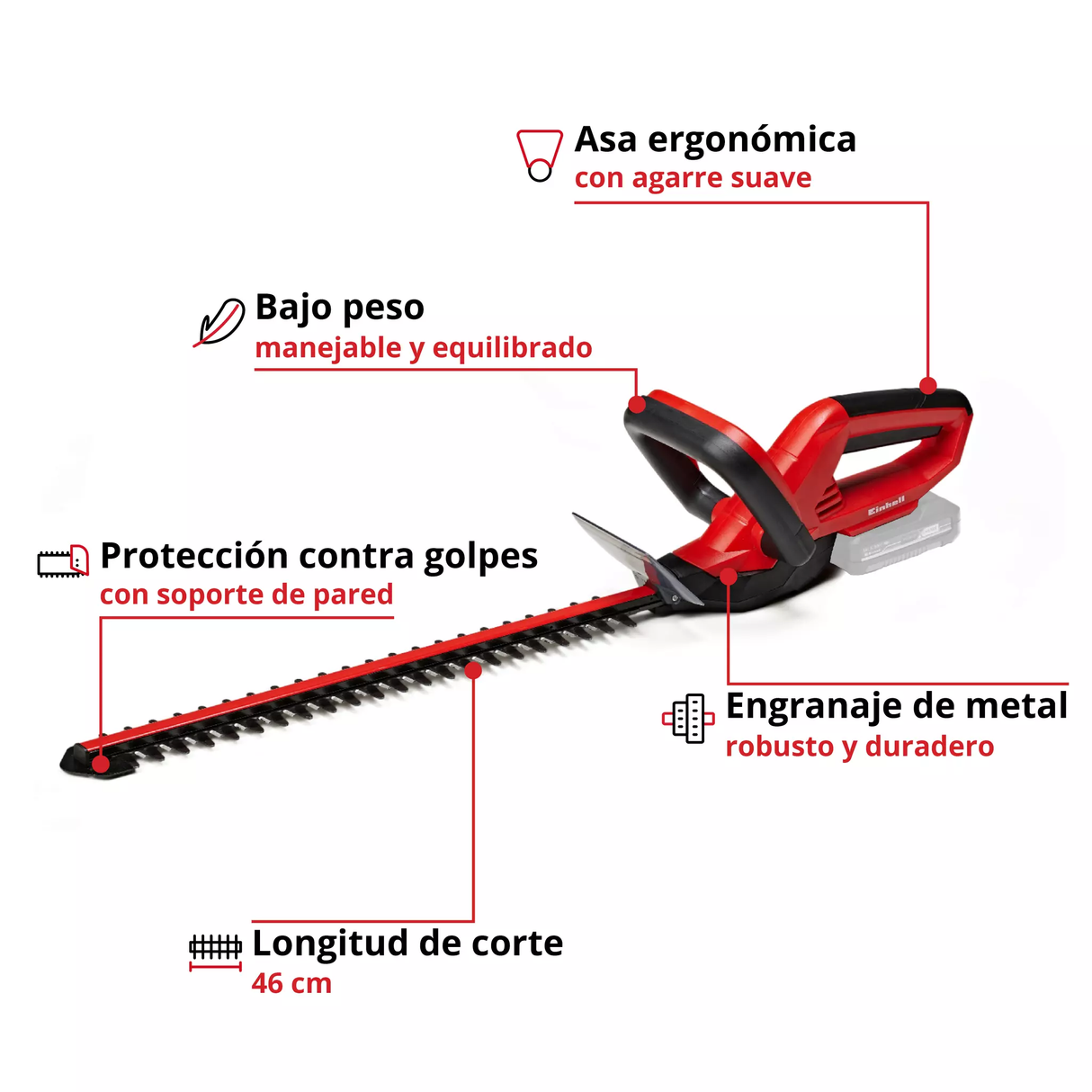 Cortacerco Inalám Clásica 46cm Einhell GC-CH 1846 Li SOLO