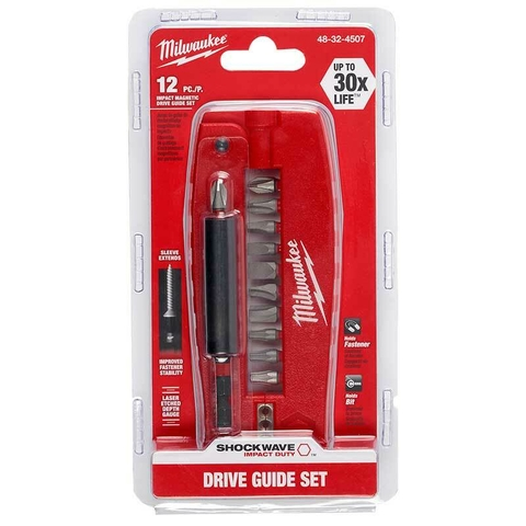 Kit de Puntas 25mm Milwaukee Shockwave de 12 Piezas 4832-4507